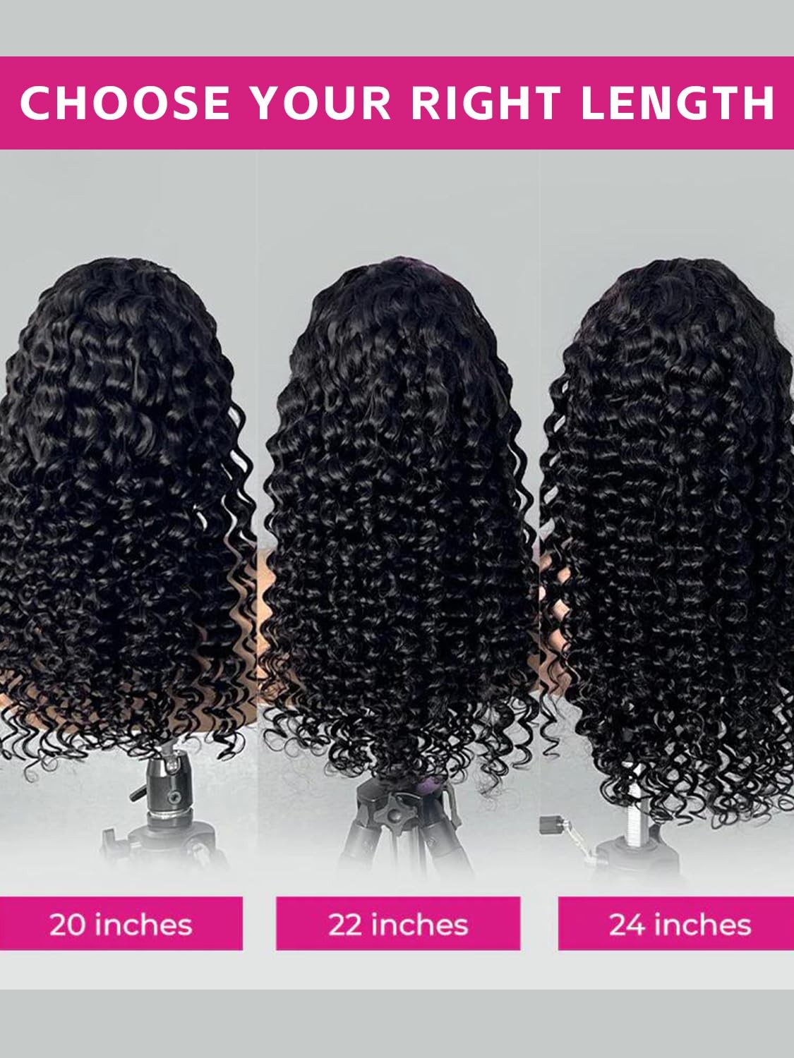Drawstring Curly Half Wig Human Hair Glueless Wear and Go Loose Curly Full En…