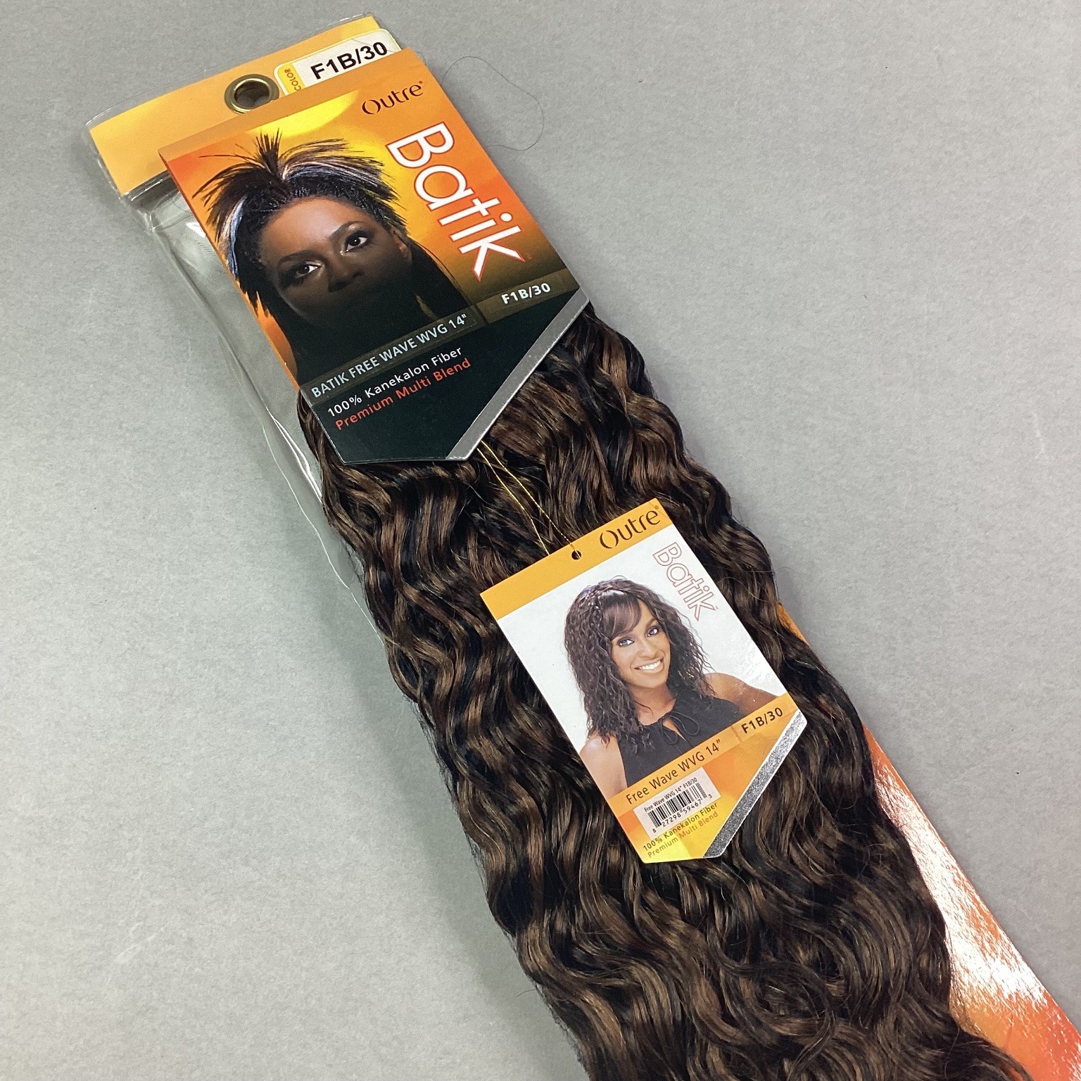 Outre Batik Free Wave Hair Extensions 14″ F1B/30 Kanekalon Blend Weave
