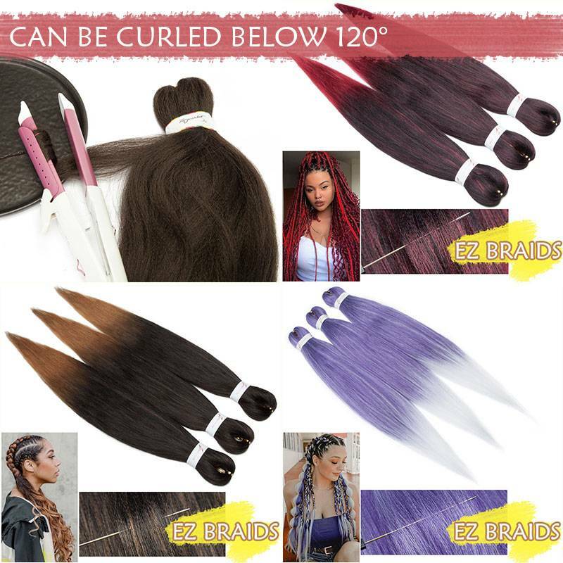 EZ Braid Hair Pre-Stretched Braiding Hair Extensions Long Smooth Natural Braids
