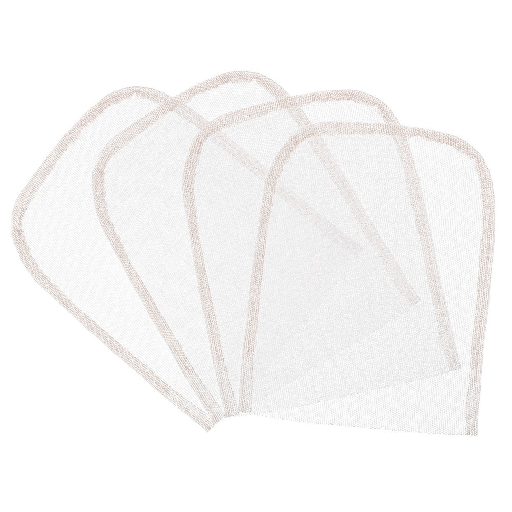 4Pcs White Lace Net Base Wig Supplies for DIY Wig Closures and