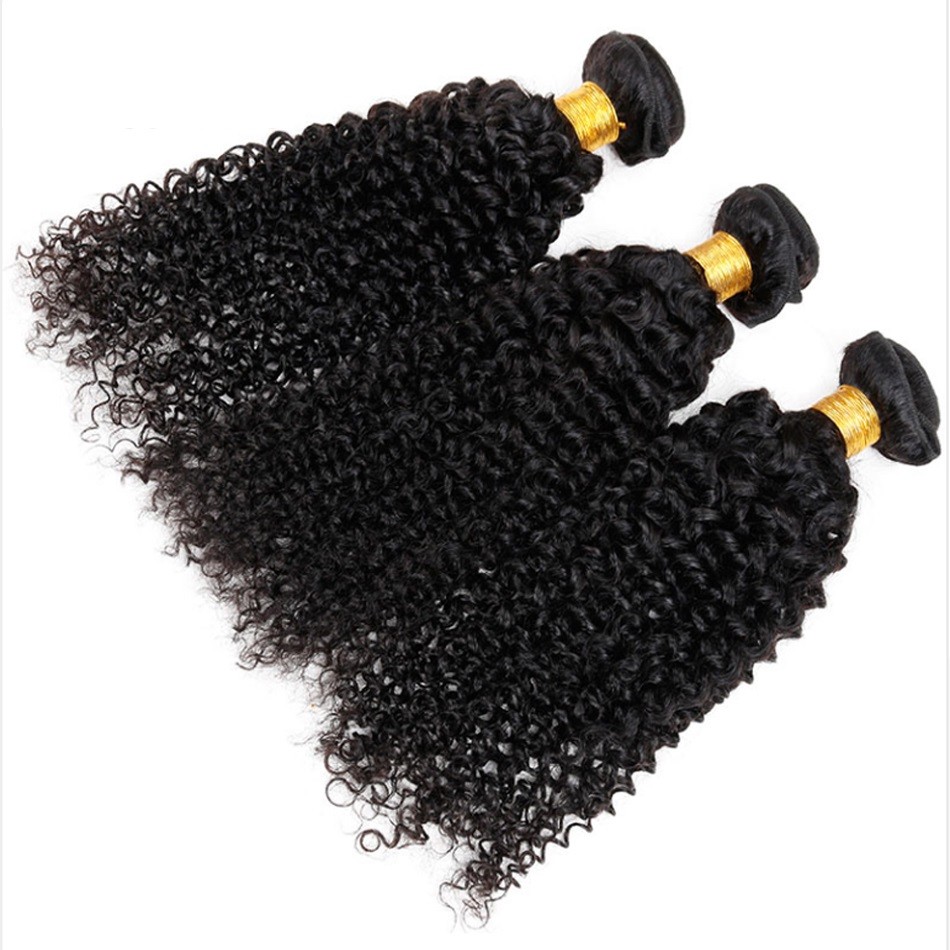Jerry Curl Curly Sew In 100 Human Hair Weave Extension Black Ali One Bundle