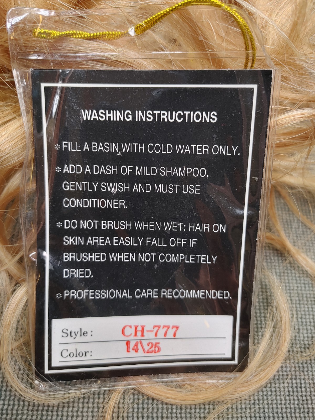 Aspen Human Hair Wig Mono Top Hand Tied Wavy Golden Blonde – New-Needs TLC