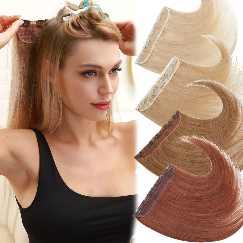 One Piece 100% Real Remy Clip In Human Hair Extensions 3/4Full Head Any Color US