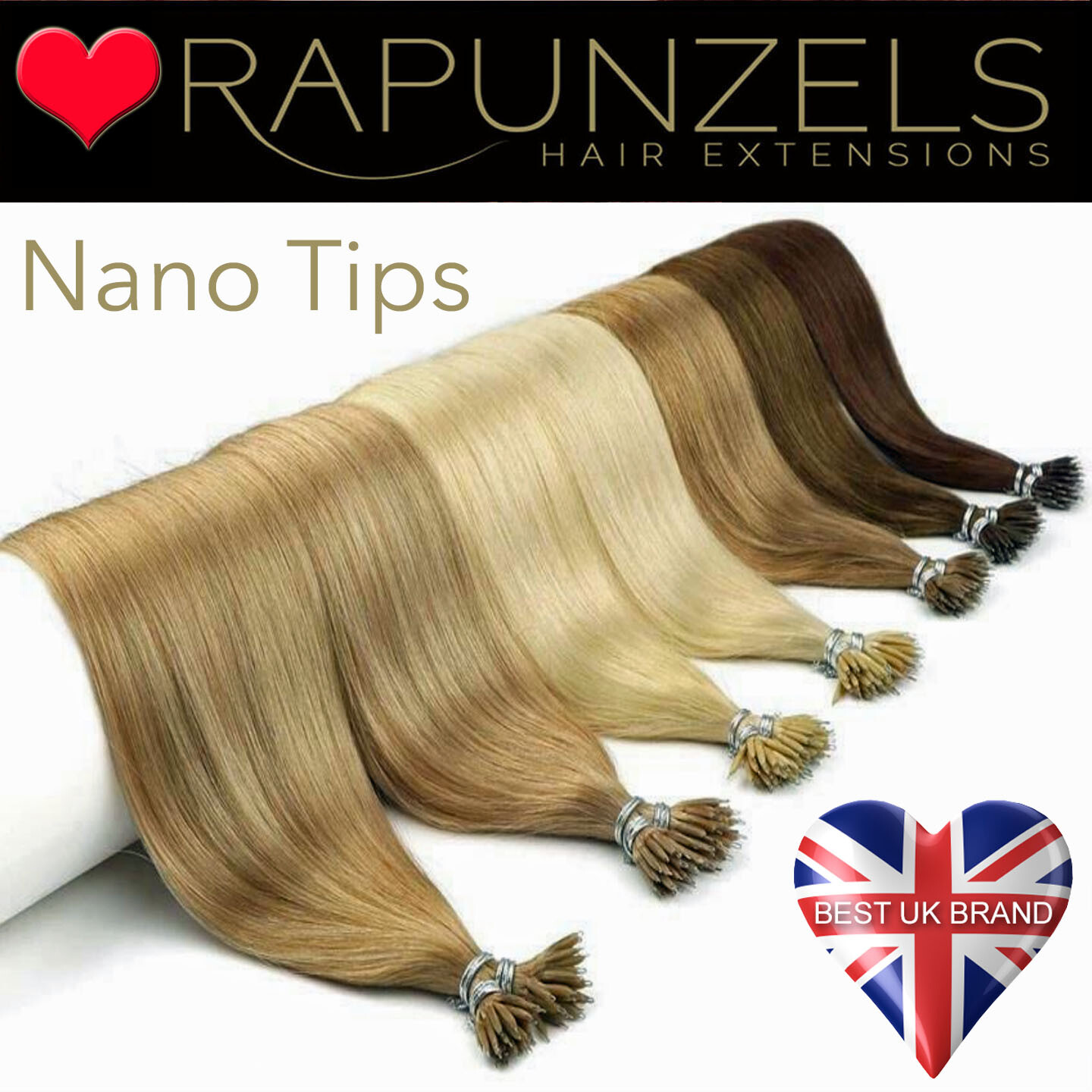 7A nano ring tip nano real remy human hair extensions 18″ heat free application