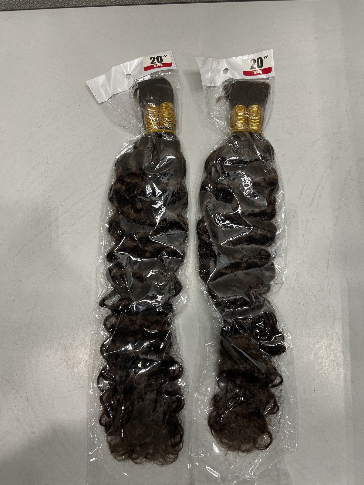 Cheetah Beauty Chocolate Brown Water Wave Human Hair Bulk For Braids 4 Bundles