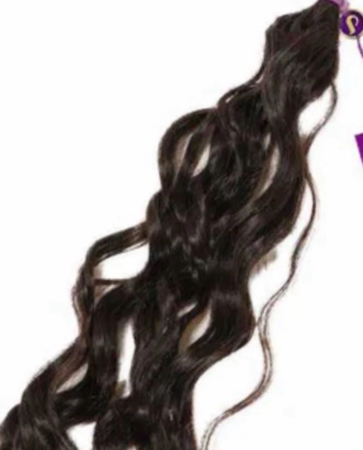19” Tape in Black human hair 48g extensions curly 2b 2c remy 38 pc.donna bella