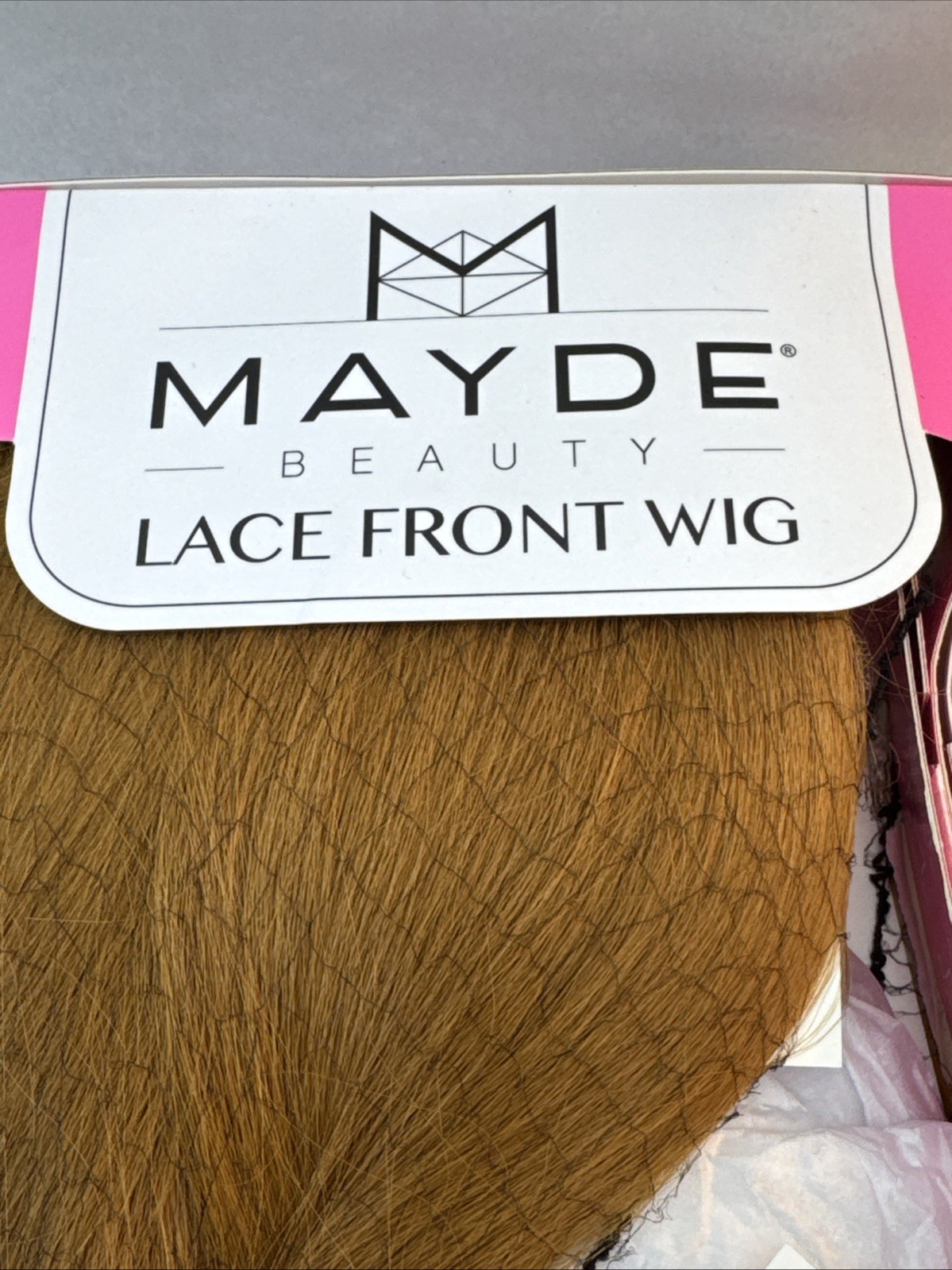 MAYDE BEAUTY HAIR HD LACE FRONT WIG SLEEK TOUCH STRAIGHT BM BRONZE 27 NEW