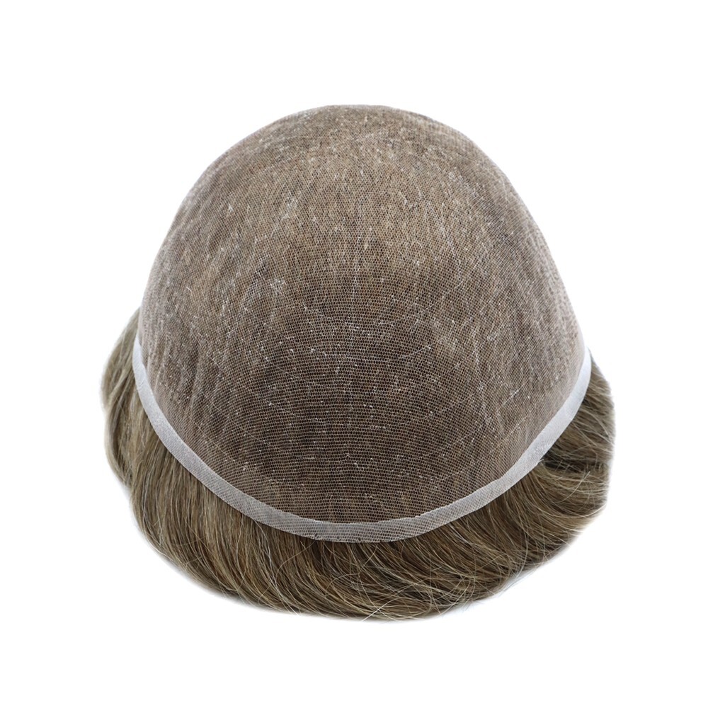 Full SWISS Lace Men Toupee Light Density Remy Hair System Replacement for Men US