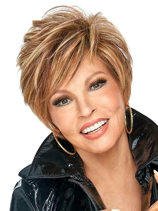 ON YOUR GAME Raquel Welch Wig RL11/25GoldenWalnutLaceFtMonoPtMemCap3HeatOK5STARS