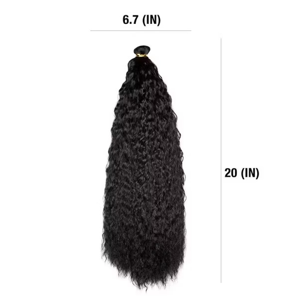 Darling Wrap Around Pony Deep Wave Pony 20inch #1B Black (BUNDLE OF 11)