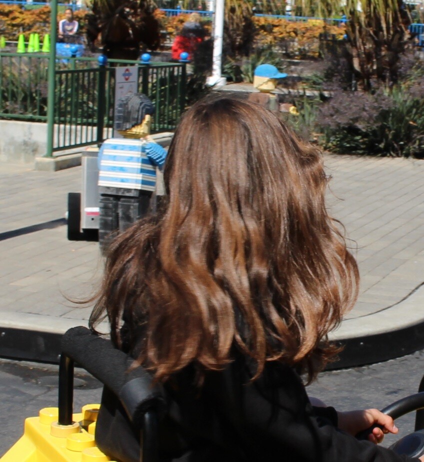 Real natural wavy thick hair