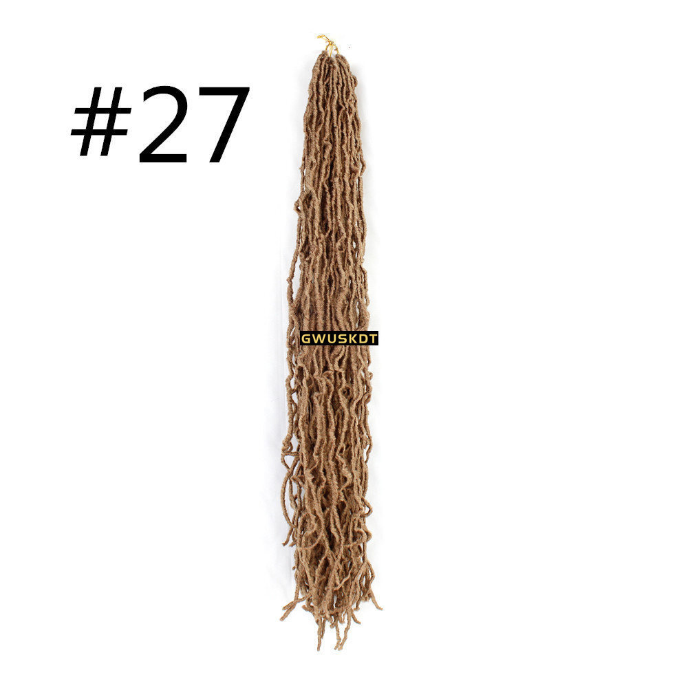 36in Nu Locs Pre Looped Braids Synthetic Crochet Hair Dreadlocks Hair Extensions