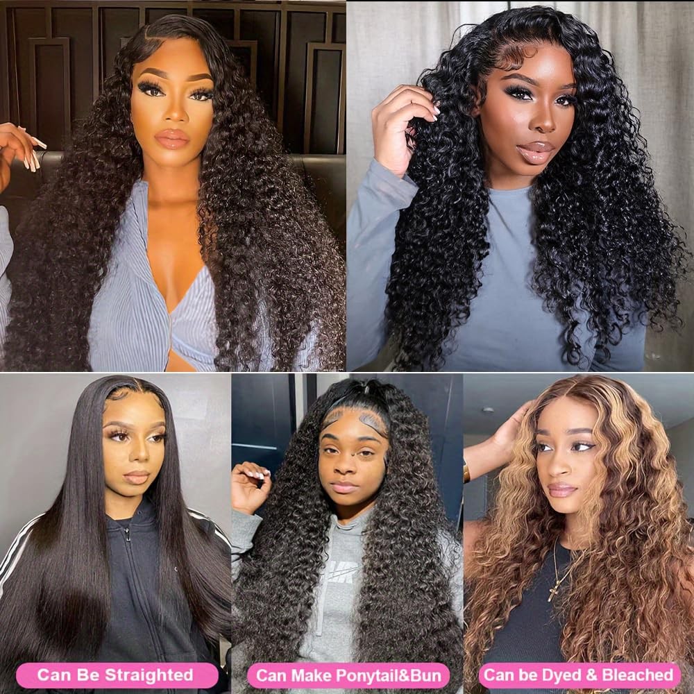 Rebasar Deep Wave Human Hair Bundles 8 10 12 Inch Curly Bundles Human Hair