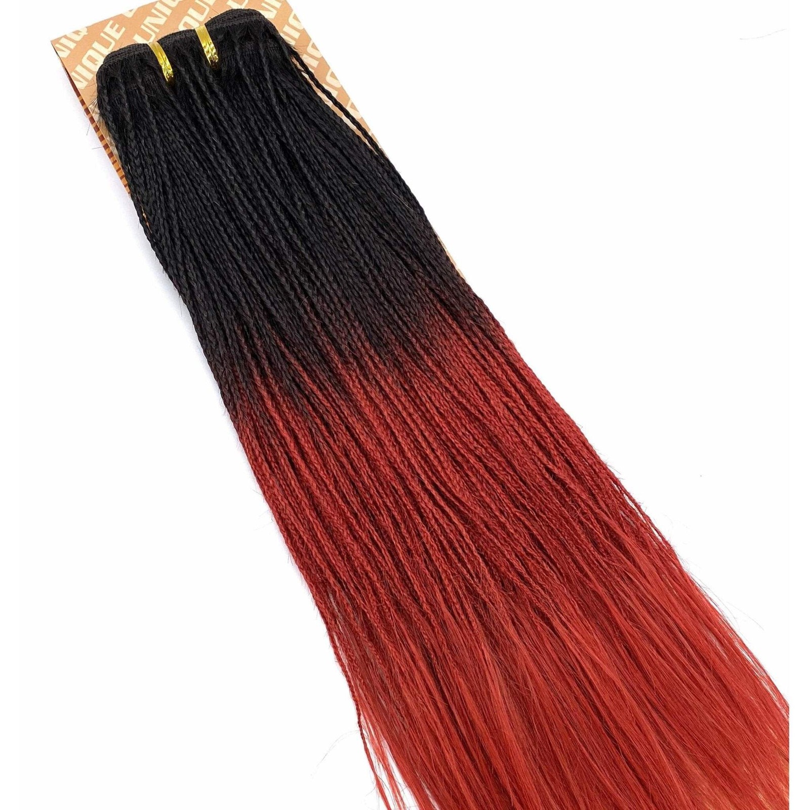Unique Micro Braid 14″ T1B Burgundy / 100% Human Hair