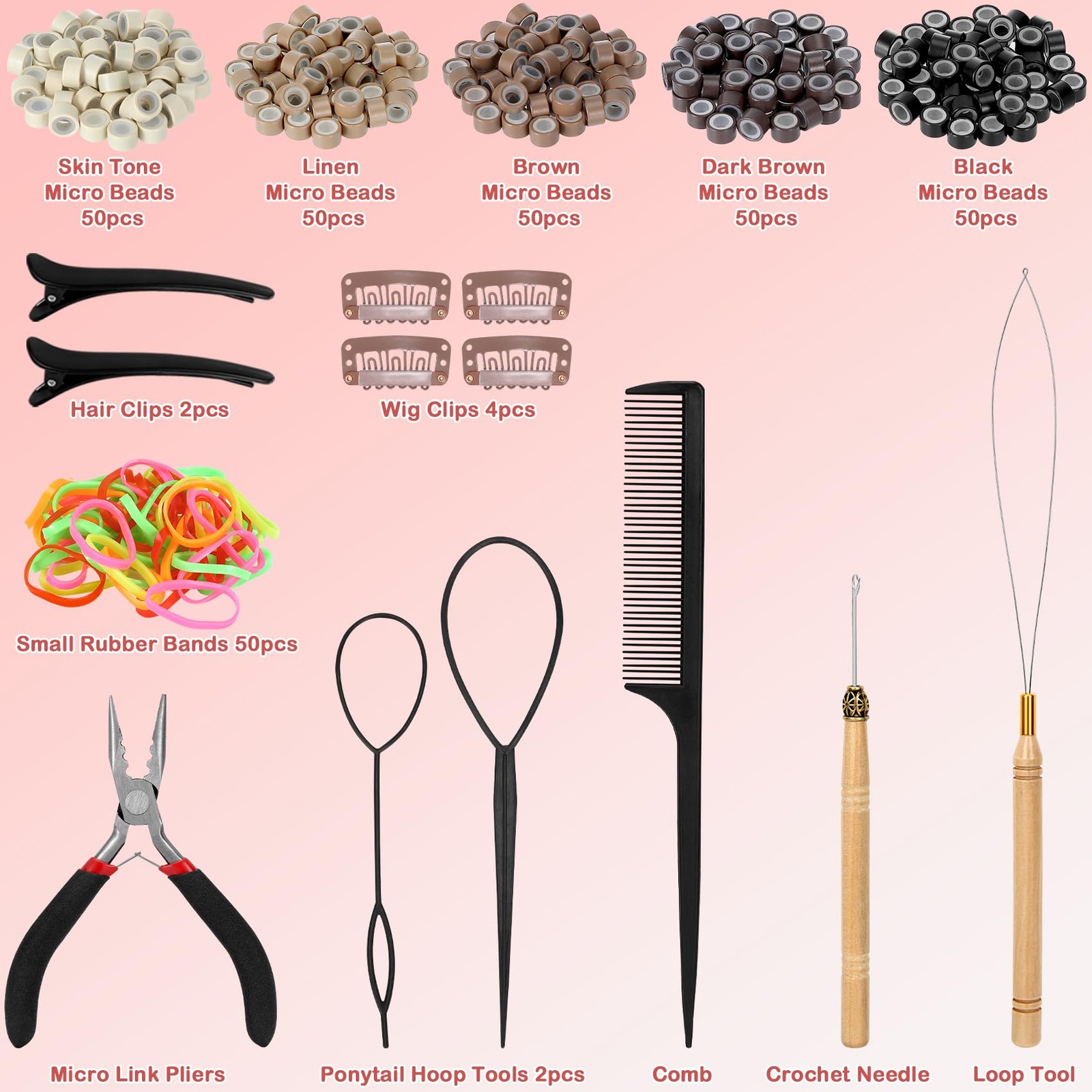 8400 Strands Hair Tinsel Kit 24 Colors 48in Heat Resistant Glitter Hair