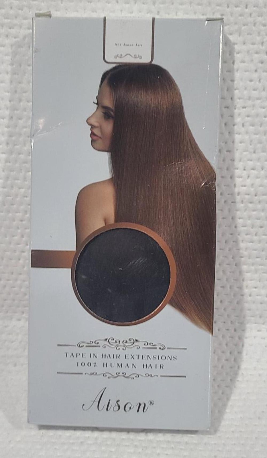 Aison Chocolate Brown Tape in Hair Extensions Human Hair 18 Inch 40G Tape 20pcs