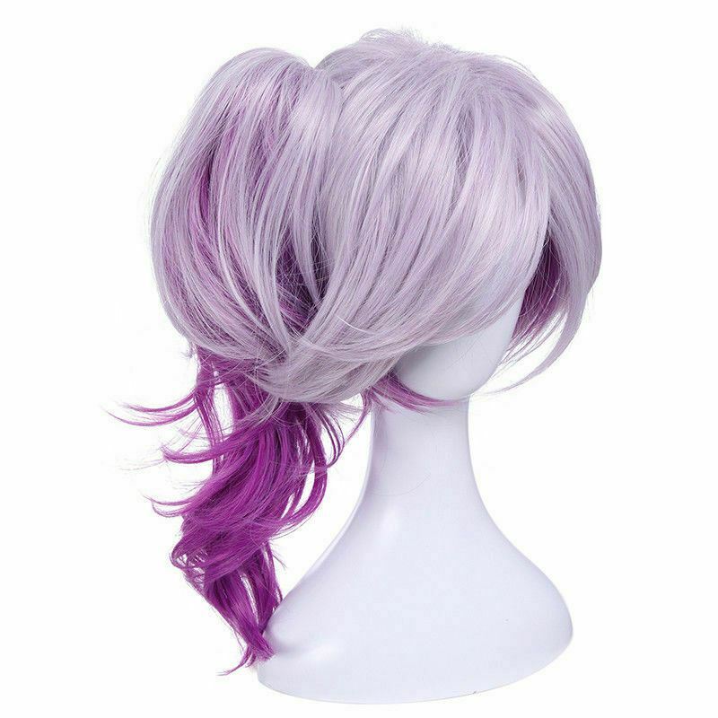 For Cosplay Elementalist Lux Ultimate Skin The Dark Gradient Wavy Purple Wig