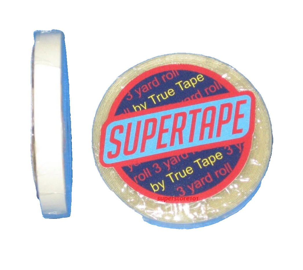 SuperTape 1/4″ x 3 YD Roll Tape Adhesive(white lined core) Hair Piece Wig System