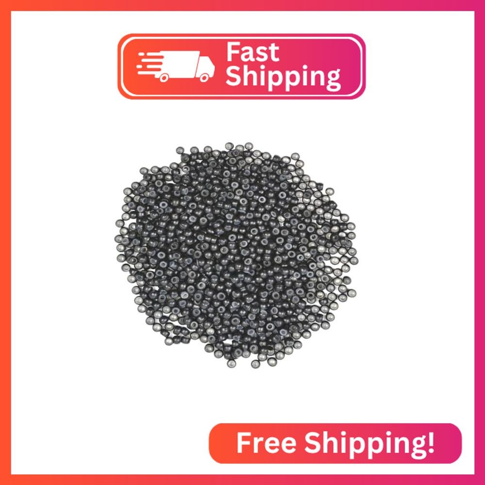 HAHIYO Black 3.0×1.5×2.0mm Micro Links Hair Extension Beads Nano Ring Hair Exten