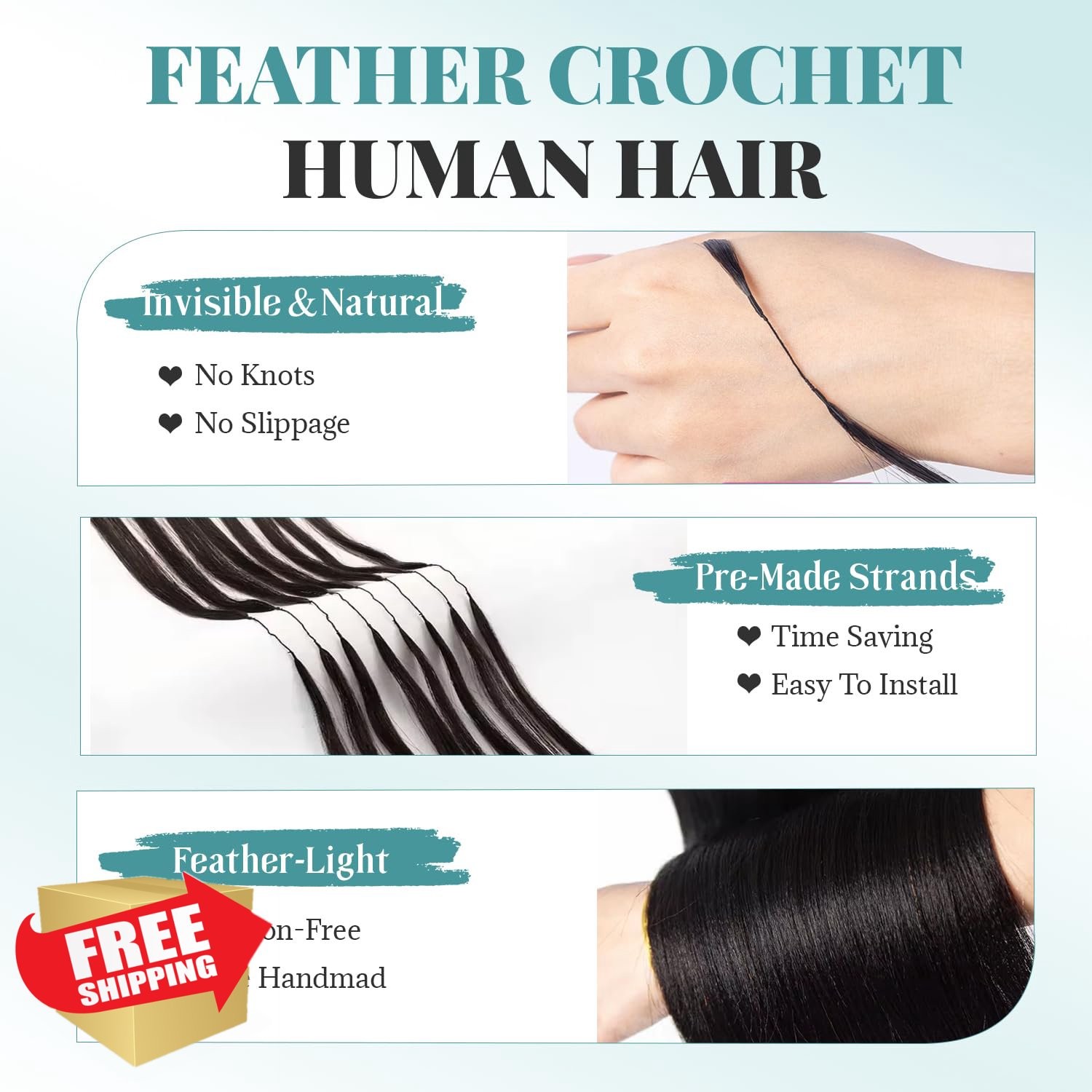 Munx Crochet Hair #1B Yaki Straight 22 Inch
