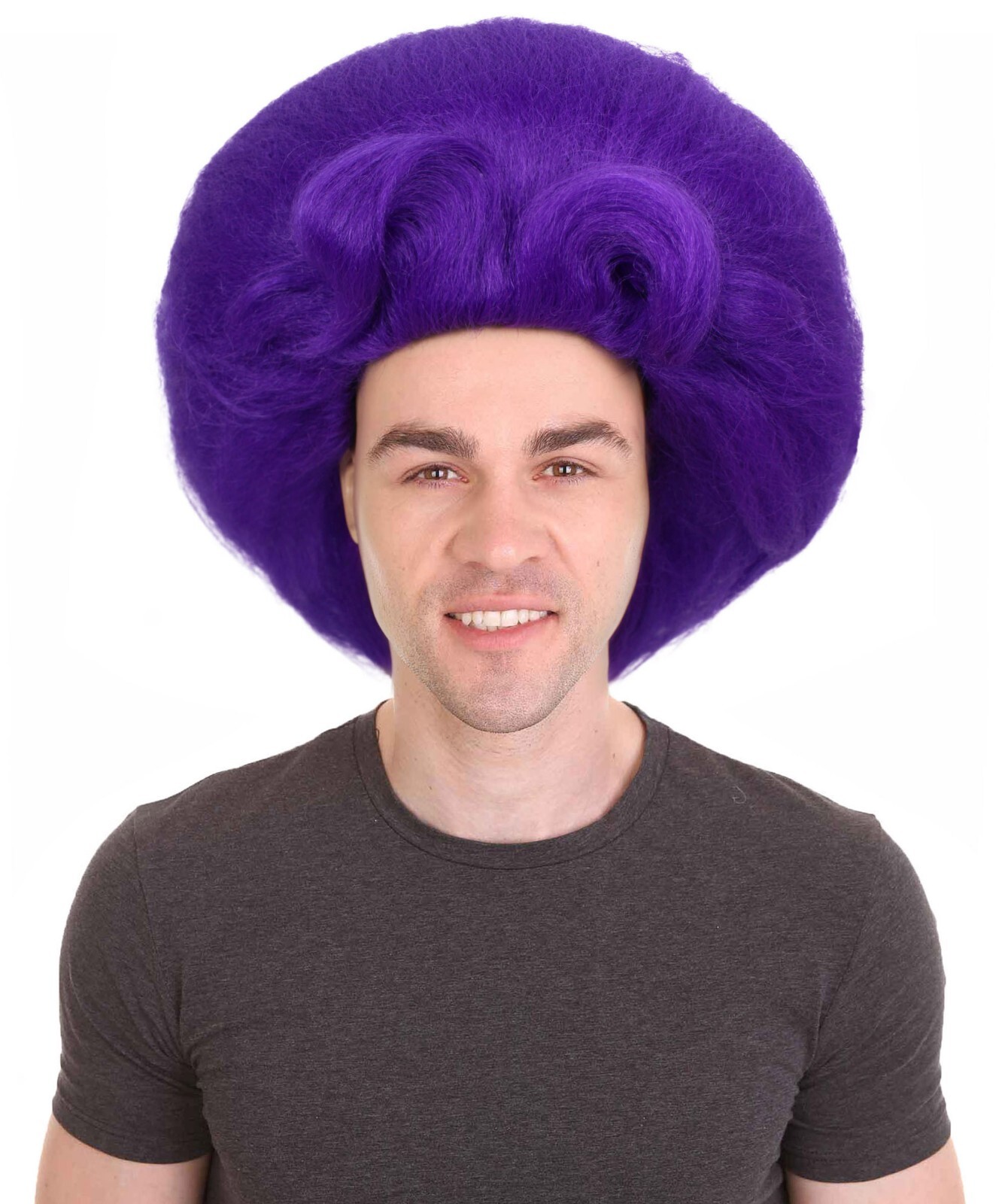 Adult Men’s Band Troll Cosplay Wig, Flame-retardant Synthetic Fiber, HM-1647