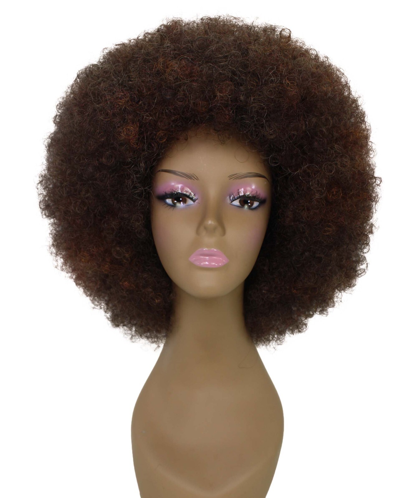 LUXLUXE Taylor Curly Afro 14″ Full Wig Full Cap Wig Heat Resistant Fiber BF-0004
