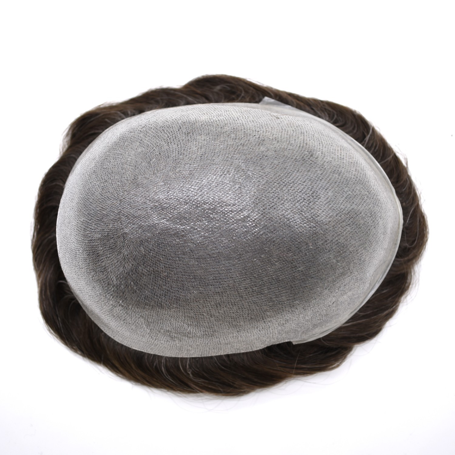 Mens Toupee Hairpiece Pro-Grade Thin Skin V-Loop 0.06mm Hair Replacement System