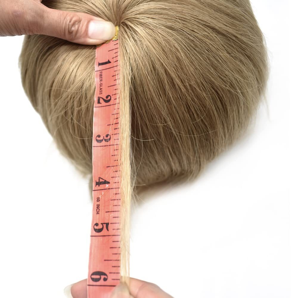 Mens Toupee Human Hair Systems Full Poly Thin Skin Hair Piece Replacement 0.1MM
