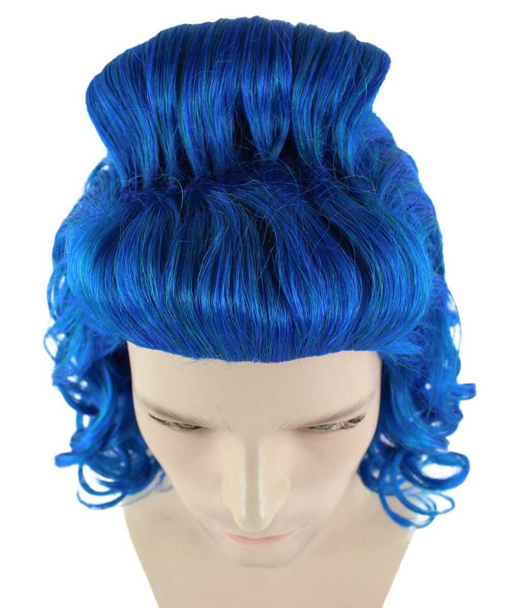 Blue Mens Wig | Cosplay Halloween Wig | Premium Breathable Capless Cap HM-294