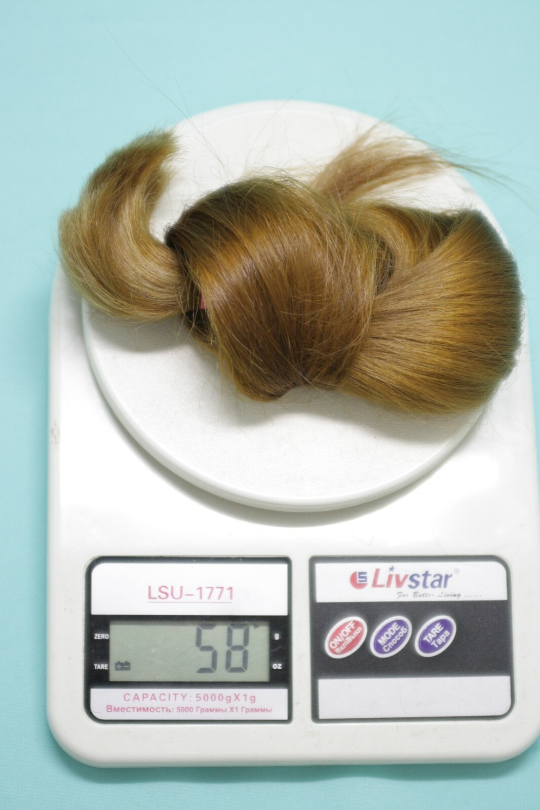 LUX Natural Ukrainian Slavic Hair Extension 45cm/17,7″ & 58 gr/ 2,05 oz