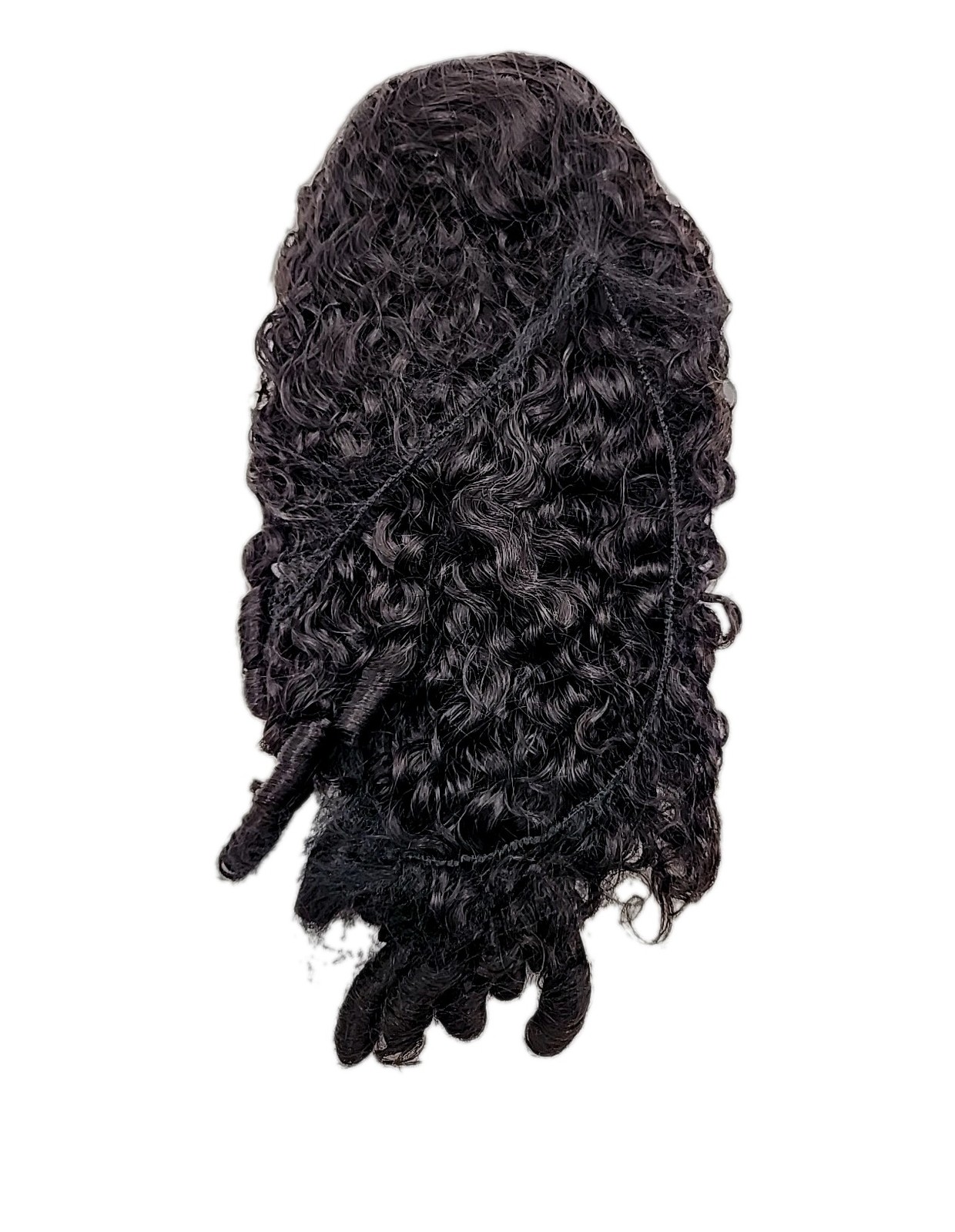 OQ Hair Burmese Curly Blend Real Scalp Wear Go Half Wig – 18″ 100% Human Hair