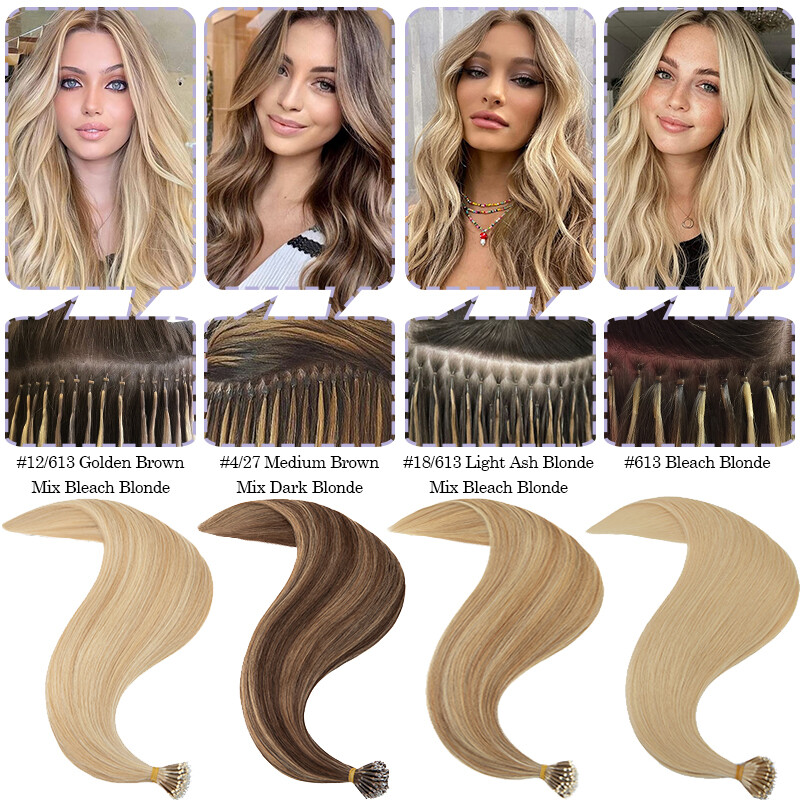 Nano Ring Micro Loop Beads Real Remy Human Hair Extensions Thick Russian 1g/s