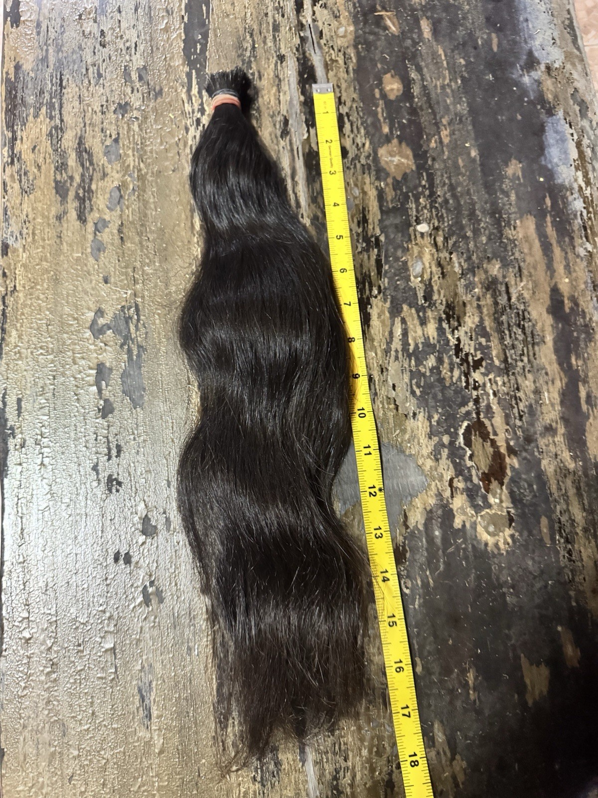 1605 Natural Human Hair Ponytail Straight Real Hair 18 Inch 65 g