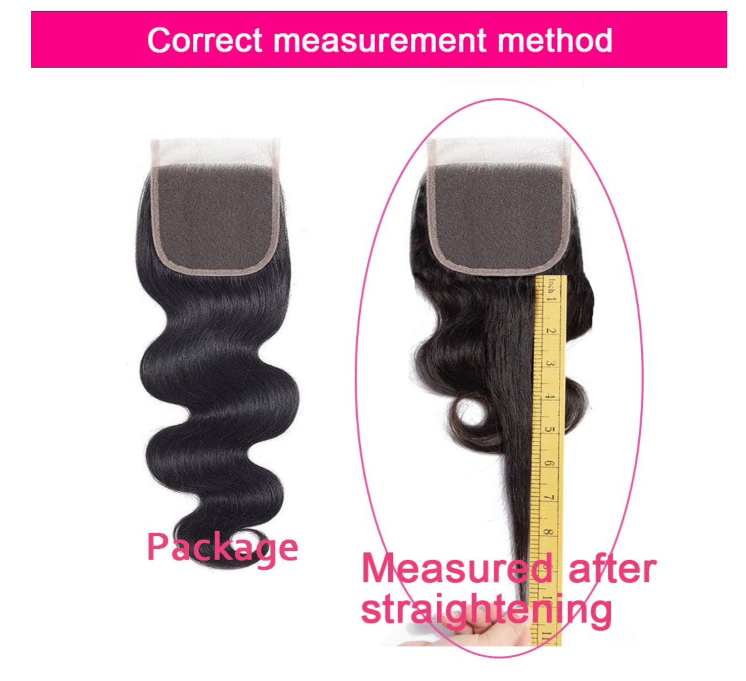 4×4 Human Hair Lace Closure Body Wave HD Lace Closure 14 Inch