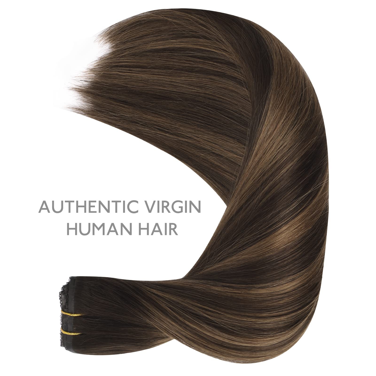 Wennalife Lace Seamless Clip In Hair Extensions Human Hair 7Pcs Ultra Invisible