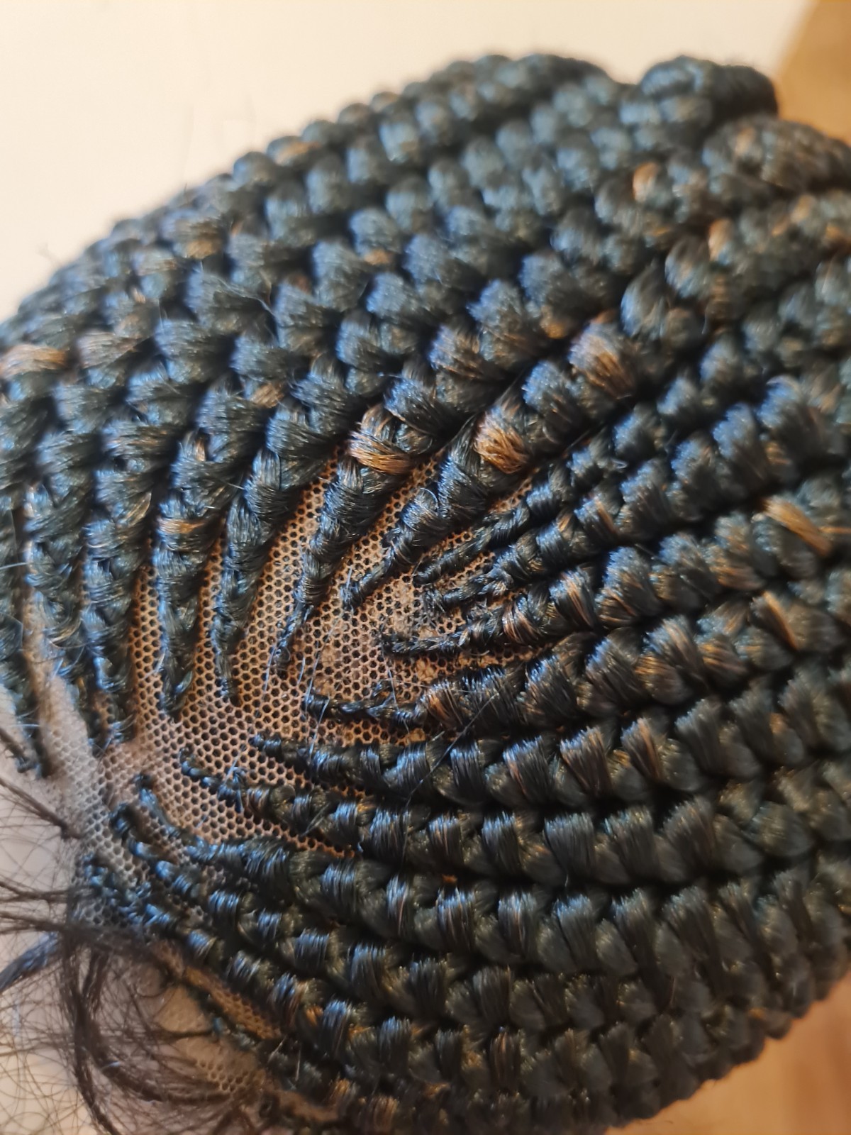 Braided Wig For Black Women Cornrow Braids Lace Front Synthetic Fiber