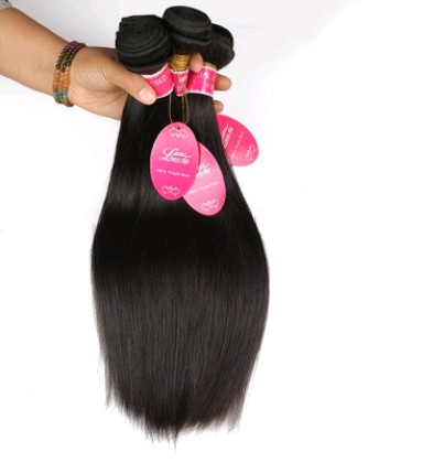 Real human hair straight wave human hair hair curtain natural color wig hair ext