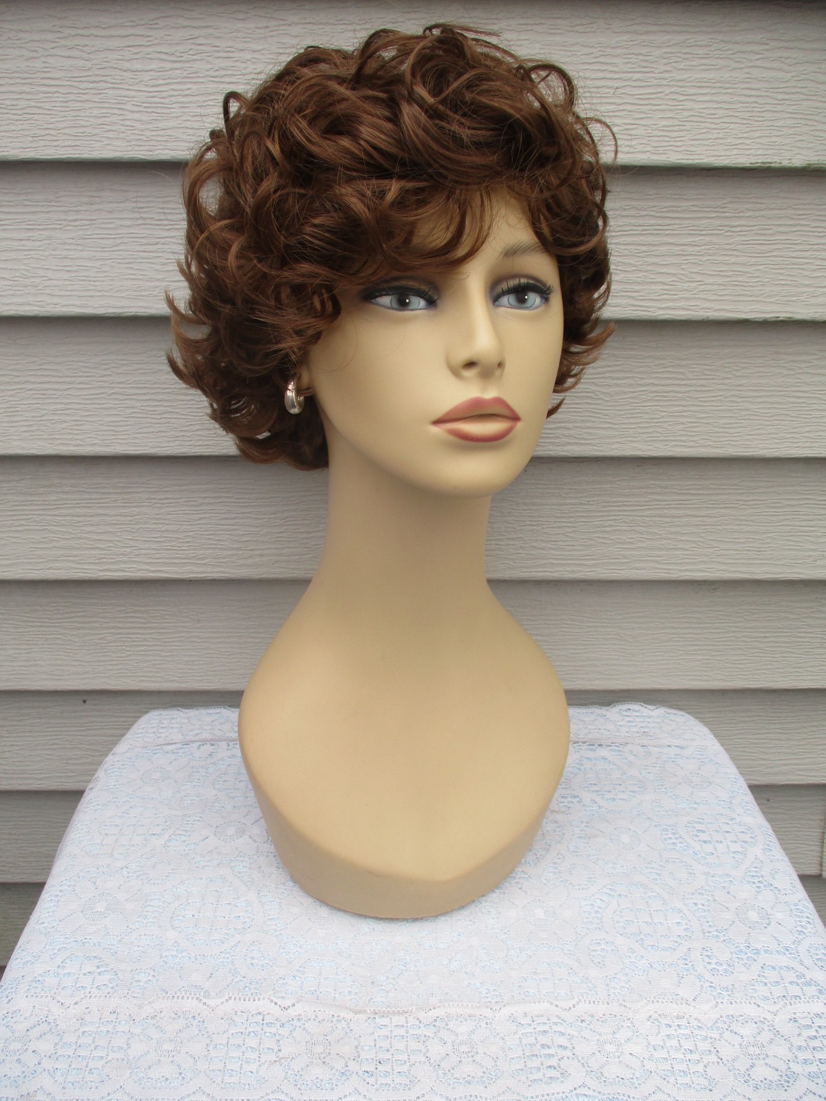 Unbranded MYSTERY WIG Color Rich CHESTNUT BROWN Textured Style