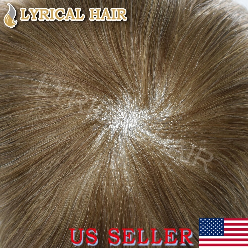 Lyrical Hair Thin Skin Toupee For Men Human Hair Invisible Hairline Hair System