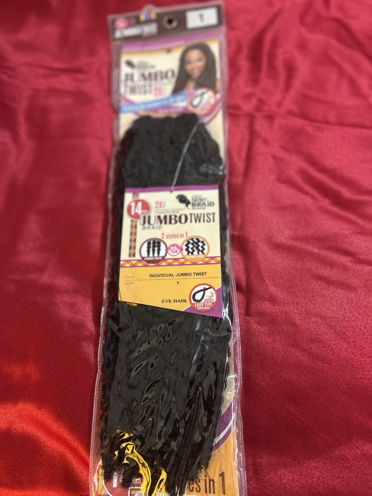Bijoux Eve Hair Jumbo Twist Senegalese Extensions Crochet Assorted Colors 10-16…