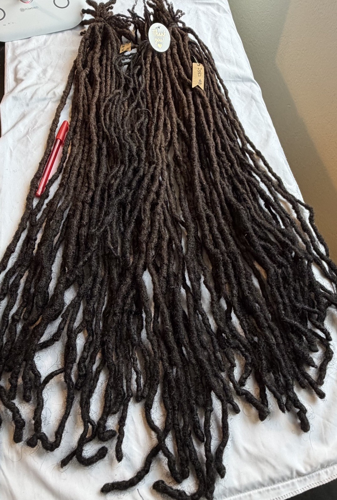 Naturally Human Hair Dreadlocks Grown Up To 28” Long 60 Pc 1.5cm 15years Growth