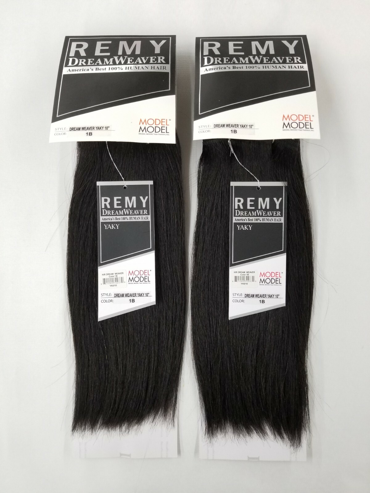 2 Packs ModelModel Remy Dreamweaver 100% Human Hair Extension 10″~Off Black