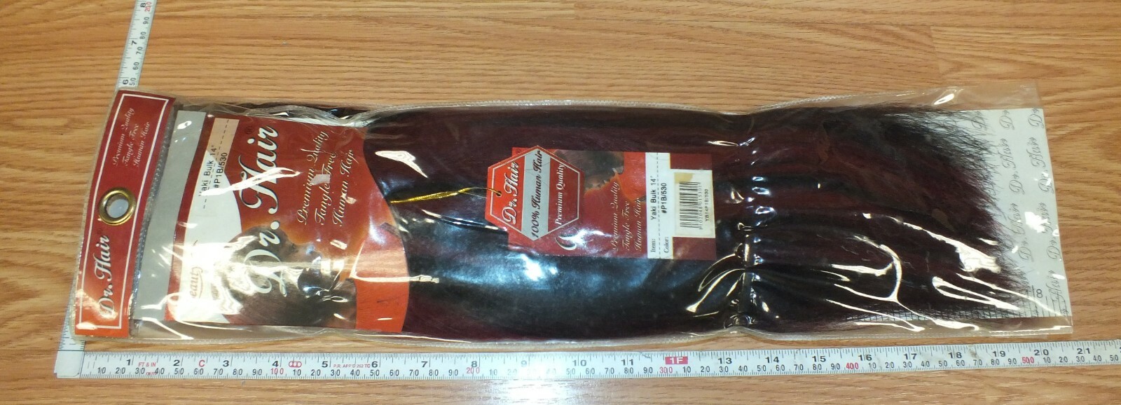 Lot of 2 Dr. Hair Beauty Club Yaki Bulk 14 (P1B/530) 100% Human Hair Extensions