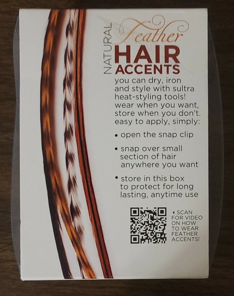 New Spultra Blaze Low lights W/ Citrus Twist Feather For Hair. Festivals, Raves