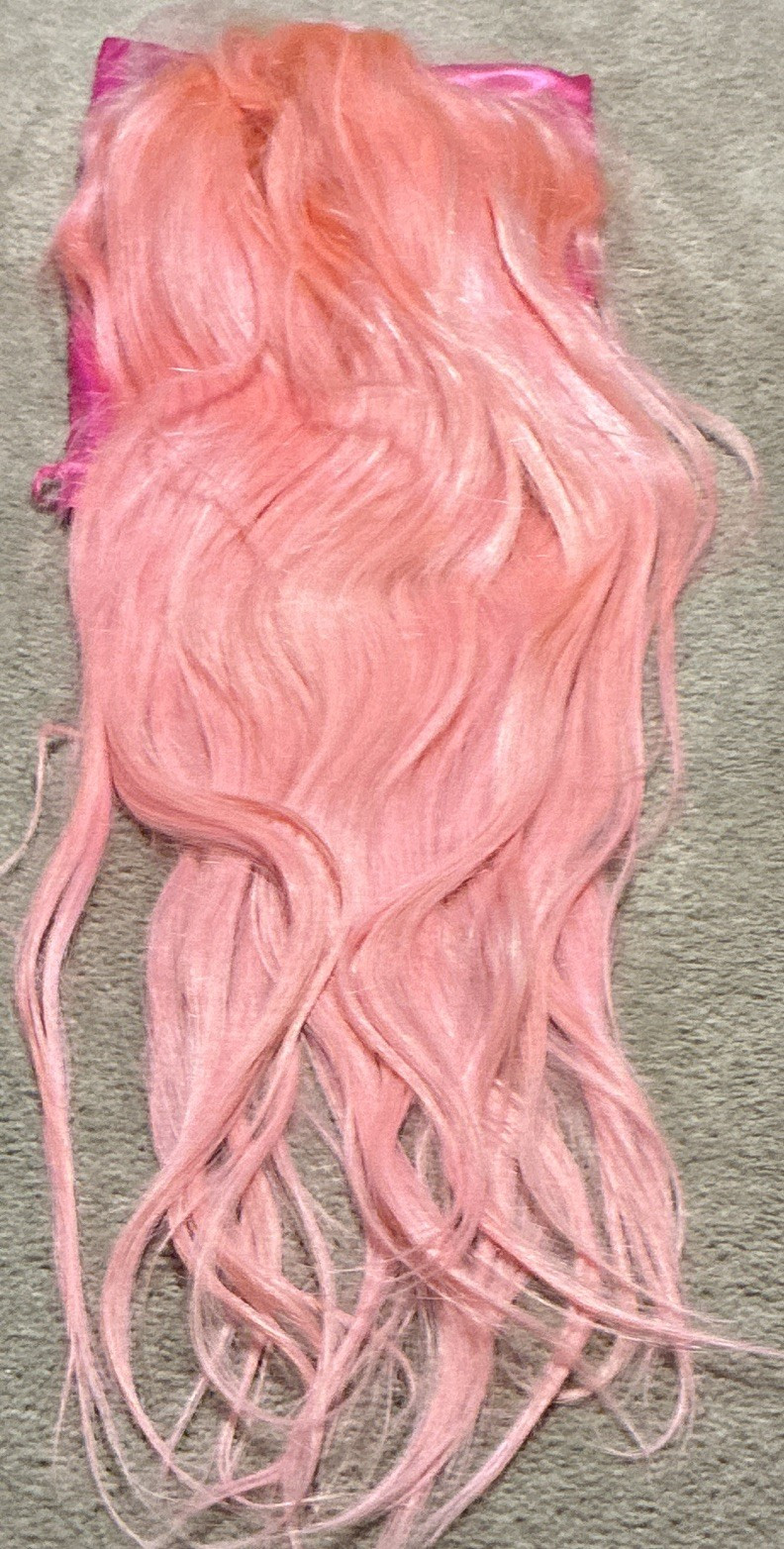 Light Pink 36” human hair lace front