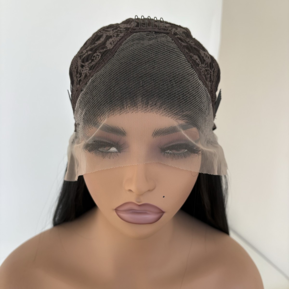 Natural Black Women HD Lace Front Wig Long Wavy Heat Resistant Hair