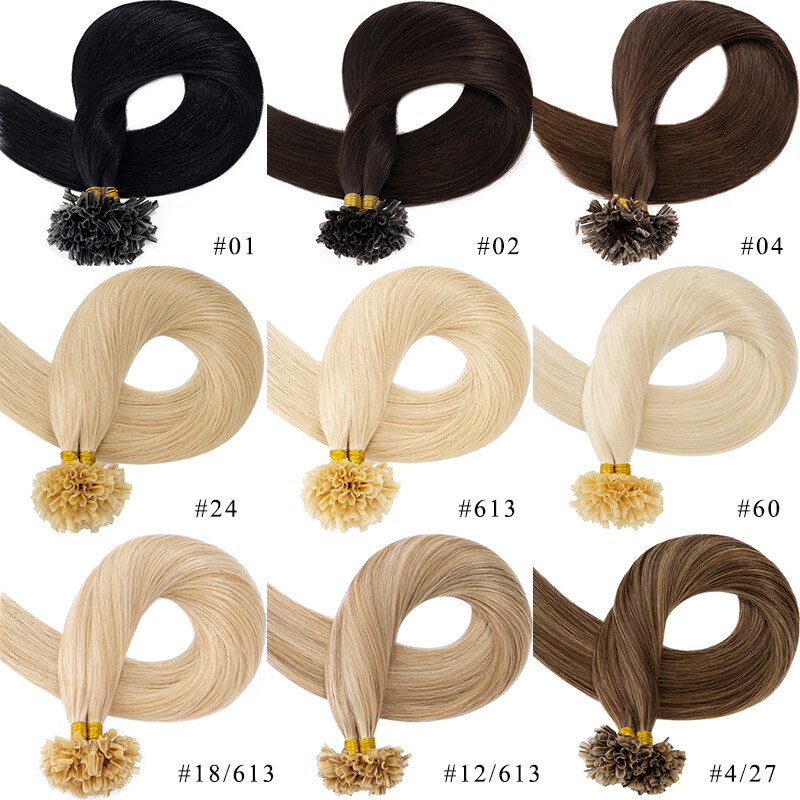 300S Thick Pre-bonded Nail U Tip 100% Human Remy Hair Extensions Full Head 24″