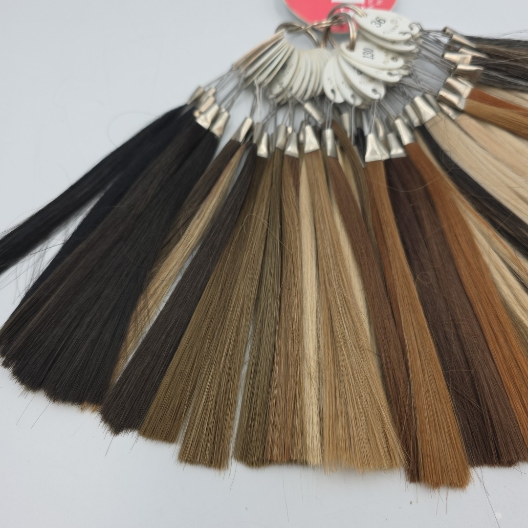 Vintage Hair Color Sample Swatch Chart Ring Wig Elura By Mosanto Acrylic Fiber