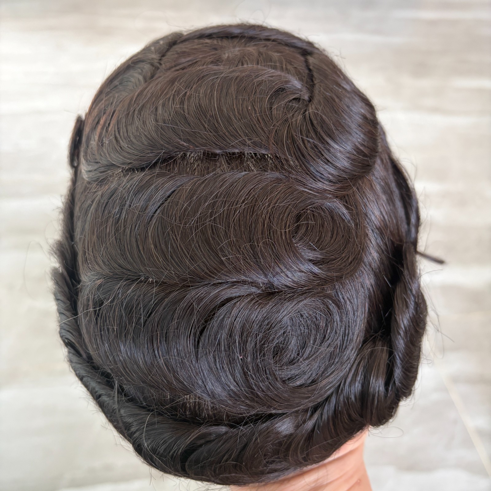 Injected Skin Toupee Male Hair 130% Durable Full Skin PU Toupee Human Hair Unit