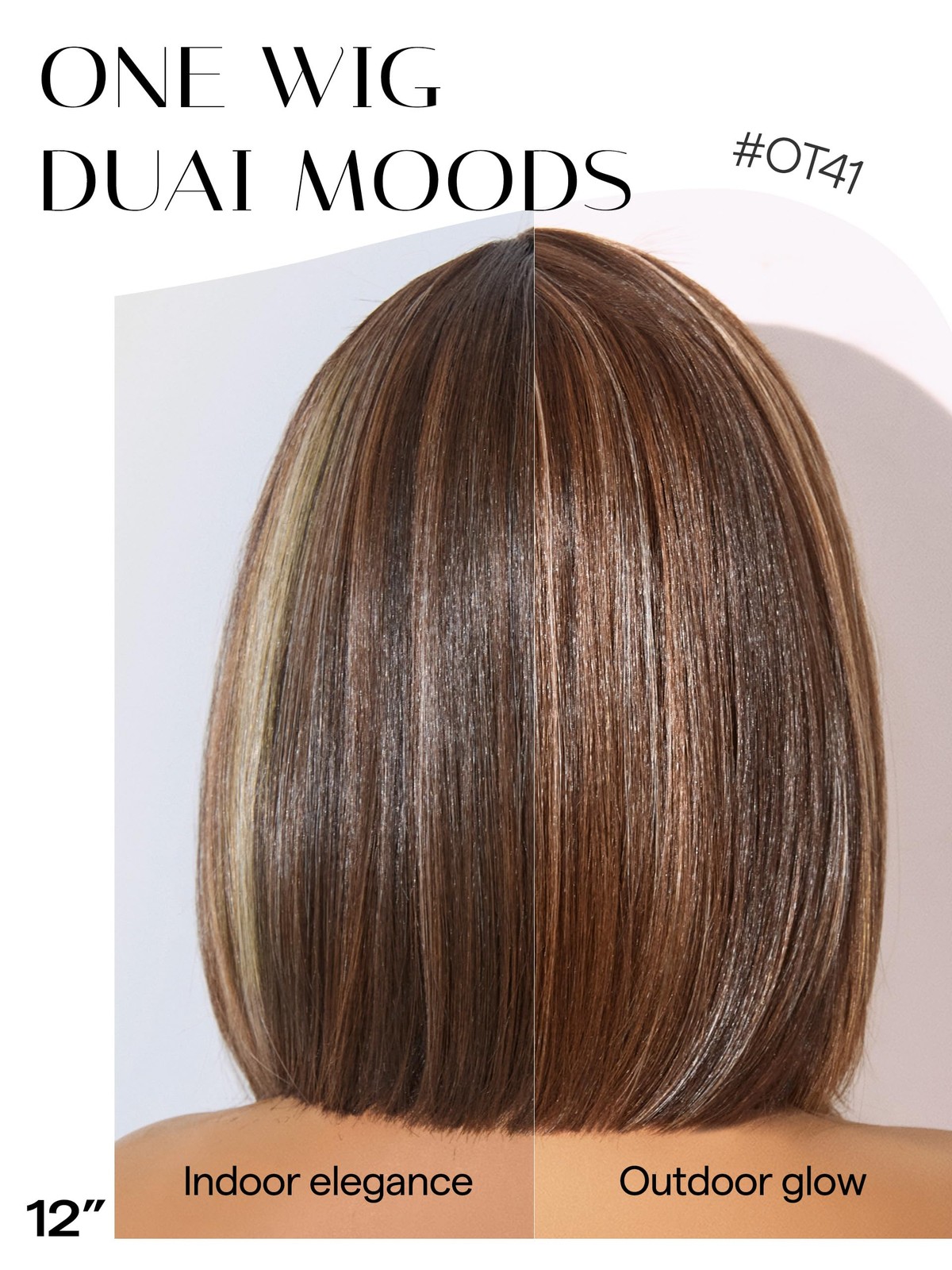 Gorgius Brown Highlight Bob Lace Front Wig Glueless Straight Short Wigs Upgrade